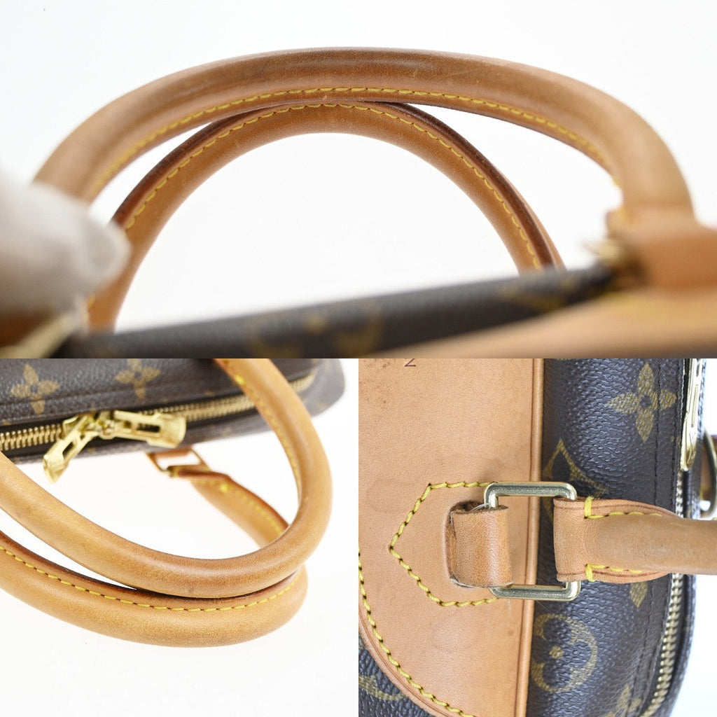 Louis Vuitton Deauville Handbag Monogram Canvas Brown Canvas Handbag