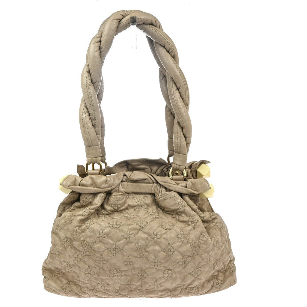 Louis Vuitton Olympe Stratus Handbag Limited Edition Monogram Lambskin Beige Leather Shoulder Bag