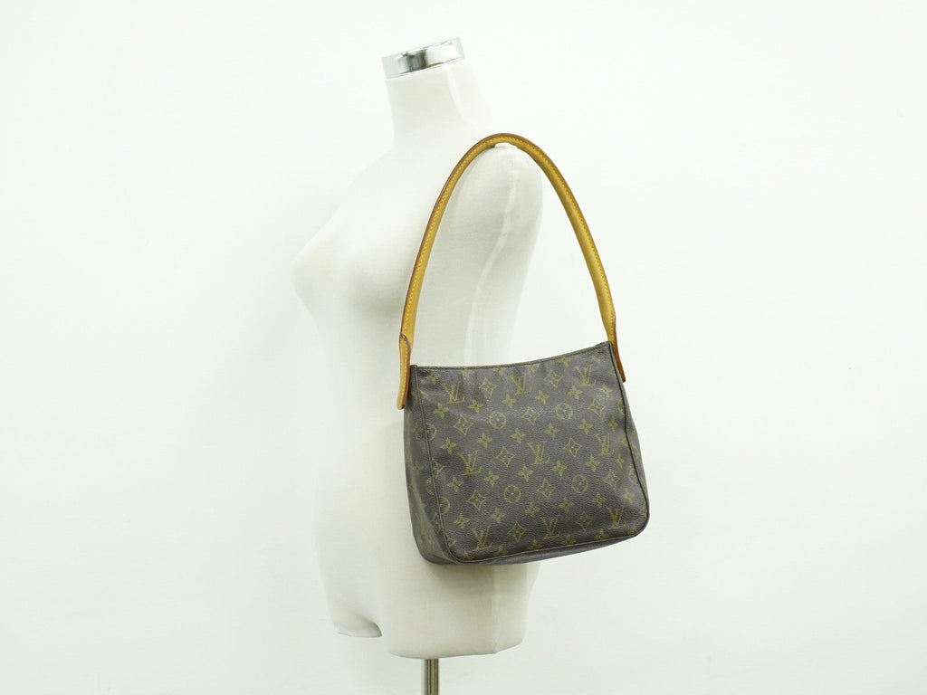 Louis Vuitton Monogram Looping Handbag Monogram Canvas Brown Canvas Shoulder Bag