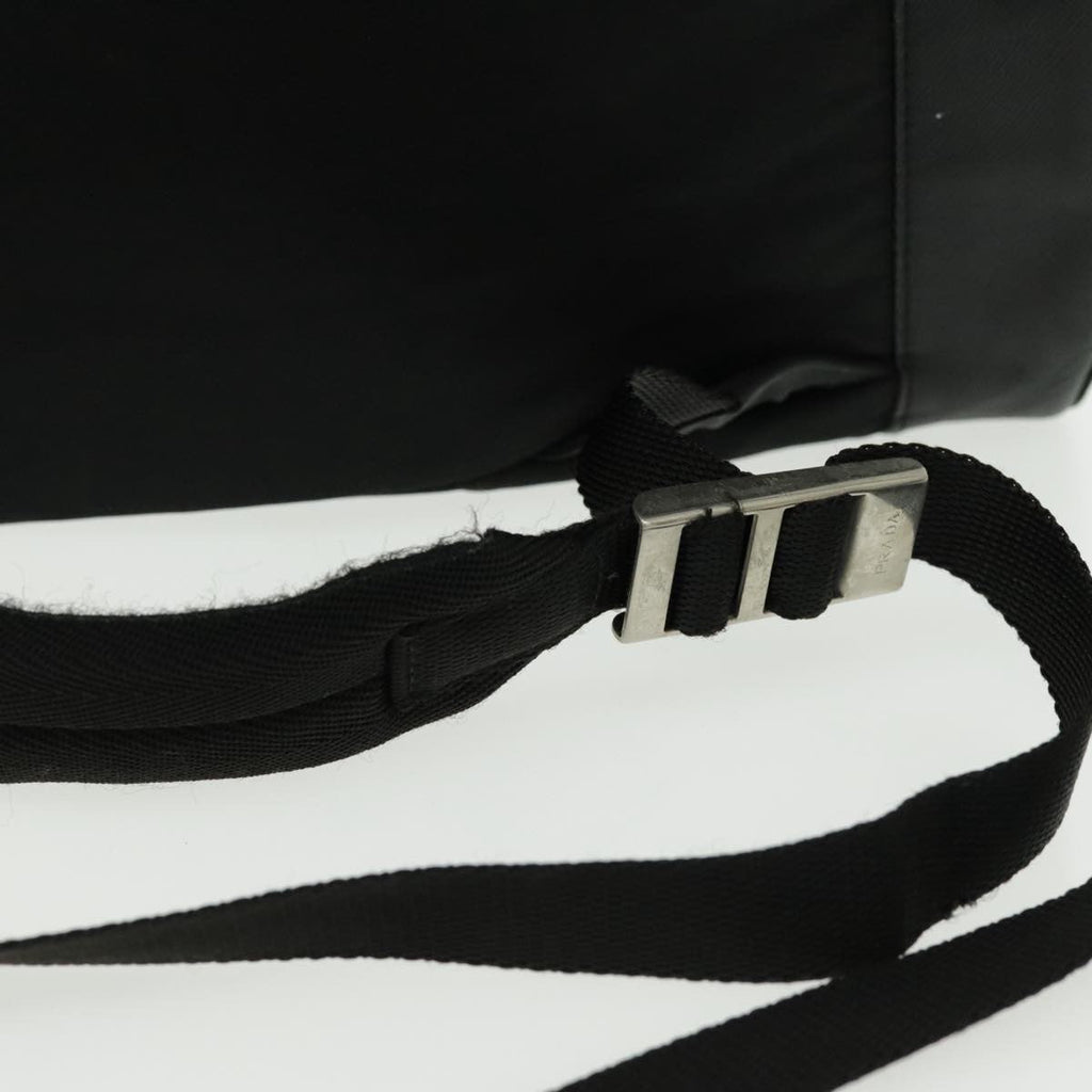 Prada Double Front Pocket Backpack Tessuto Black Nylon Backpack Bag