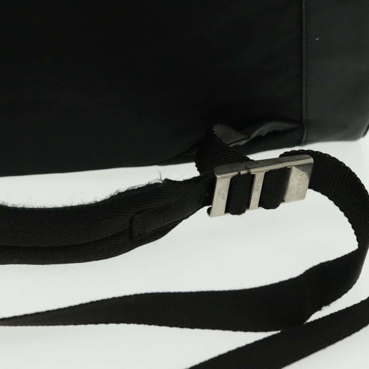 Prada Double Front Pocket Backpack Tessuto Black Nylon Backpack Bag