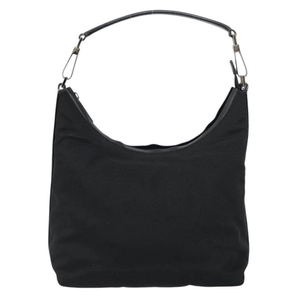 Gucci Zip Hobo Nylon Black Nylon Shoulder Bag Bag (Pre-Owned)