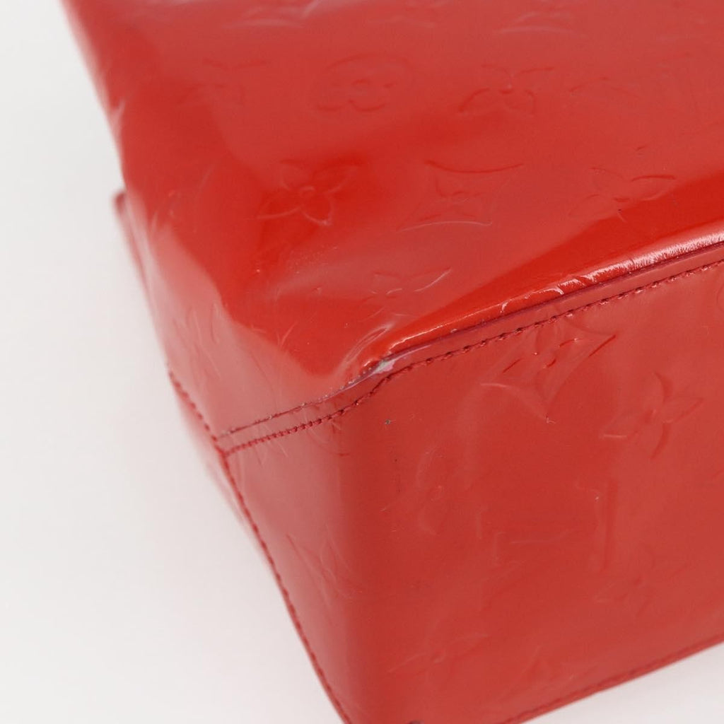 Louis Vuitton Reade Handbag Monogram Vernis Red Patent_Leather Handbag