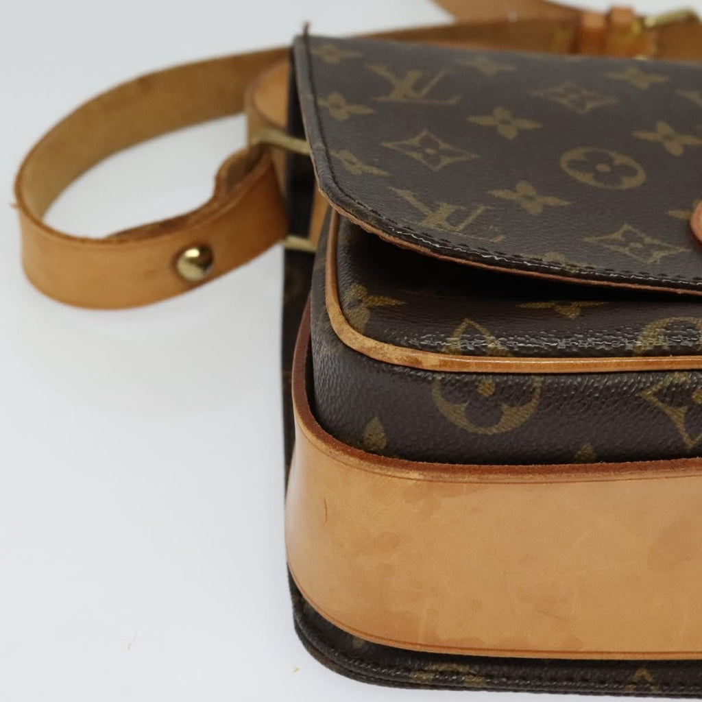 Louis Vuitton Cartouchiere Handbag Monogram Canvas Brown Canvas Shoulder Bag