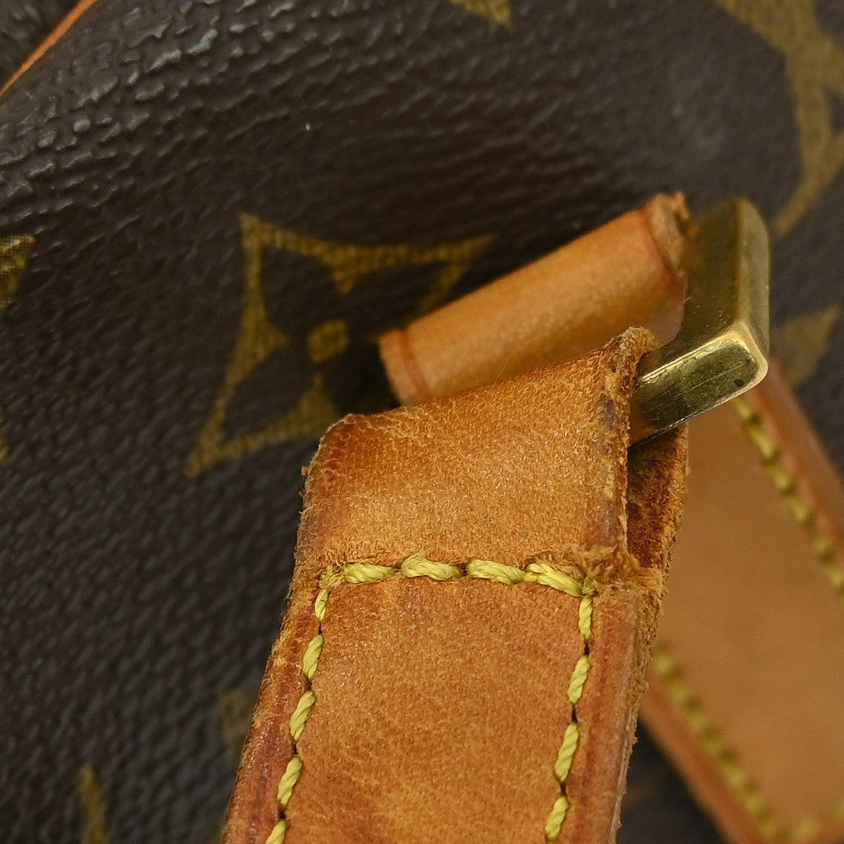 Louis Vuitton Cite Handbag Monogram Canvas Brown Canvas Shoulder Bag