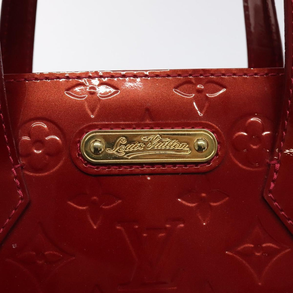 Louis Vuitton Wilshire Handbag Monogram Vernis Red Patent_Leather Handbag