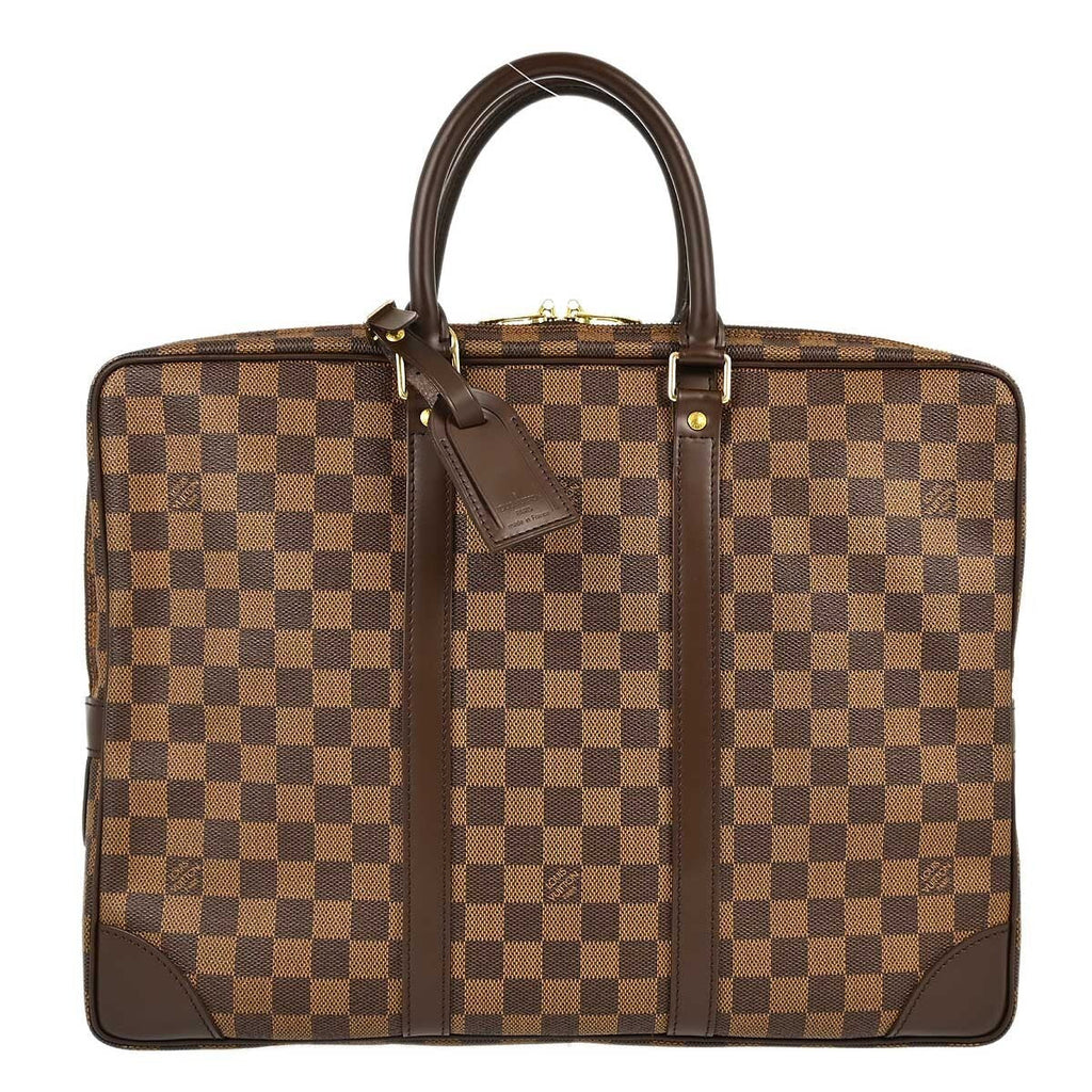 Louis Vuitton Porte-Documents Voyage Briefcase Damier Brown Canvas Briefcase Bag