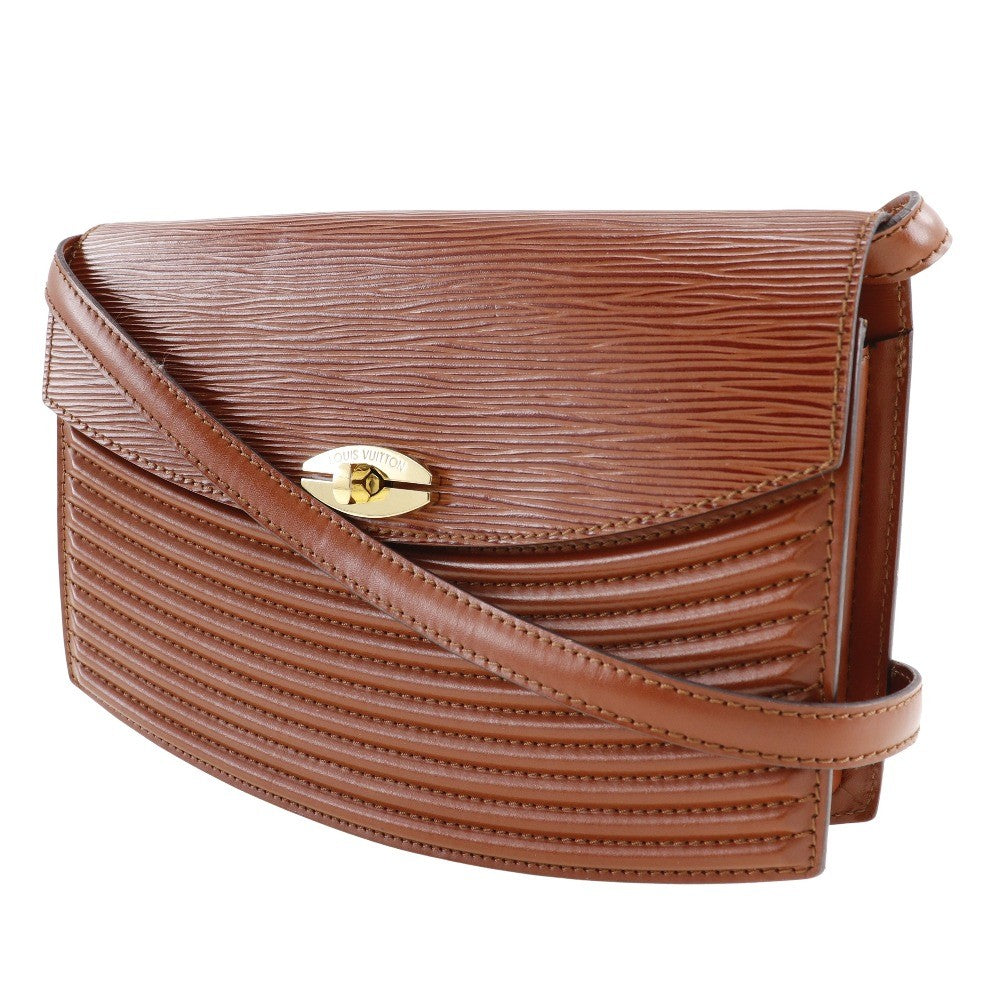 Louis Vuitton Prebourg Shoulder Bag Epi Leather Brown Leather Shoulder Bag