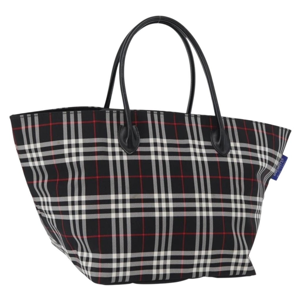 Burberry Nova Check Handbag Nylon Black Nylon Handbag