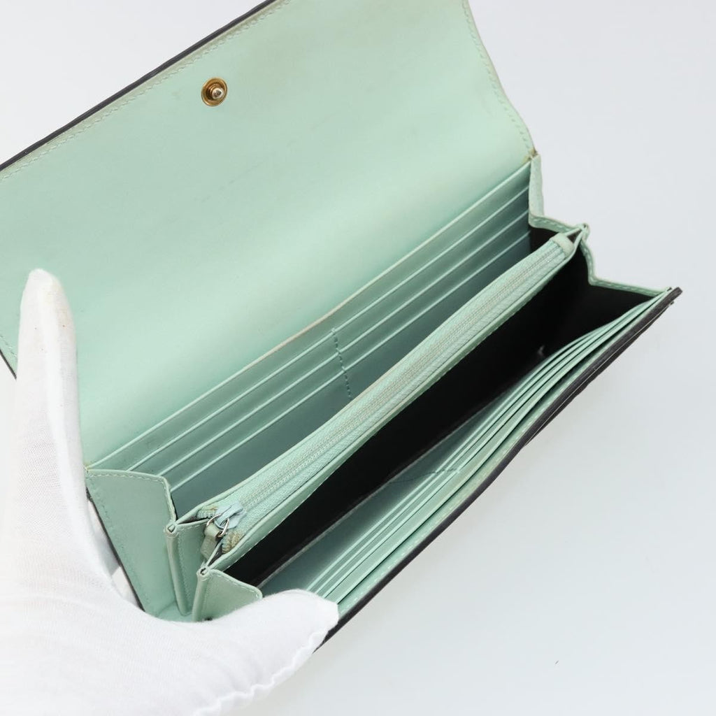 Gucci Guccissima Wallet Motif Gg Green Leather Wallets Accessory (Pre-Owned)