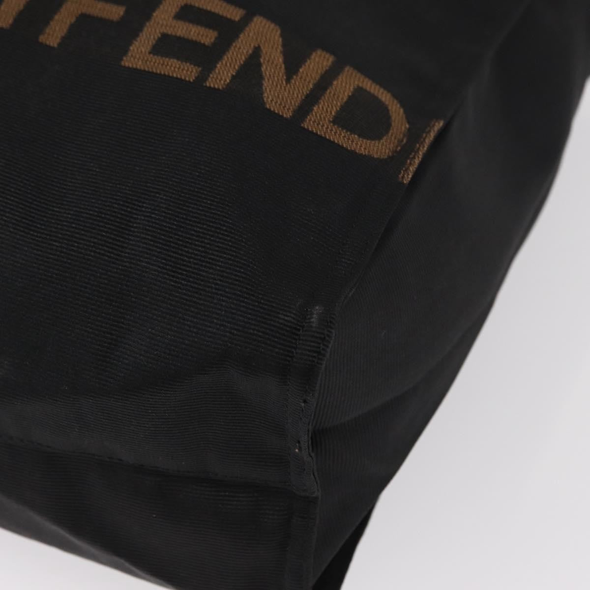 Fendi Vintage Convertible Logo Weekender Nylon Black Nylon Tote Bag Bag