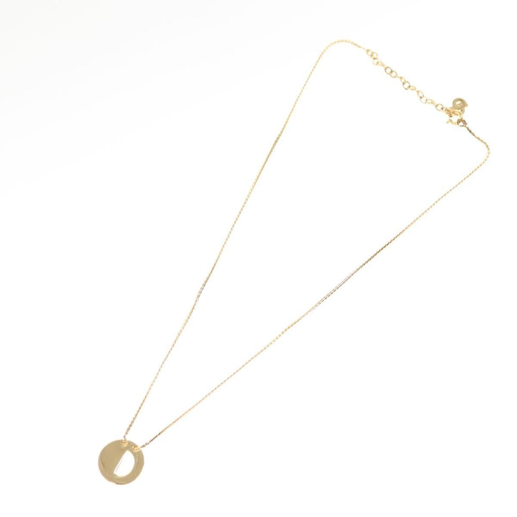 Christian Dior Cd Pendant Necklace Metal And Crystals Gold Metal Necklace Jewelry (Pre-Owned)