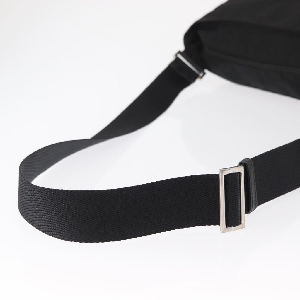 Prada Front Pocket Messenger Bag Tessuto Black Nylon Shoulder Bag Bag