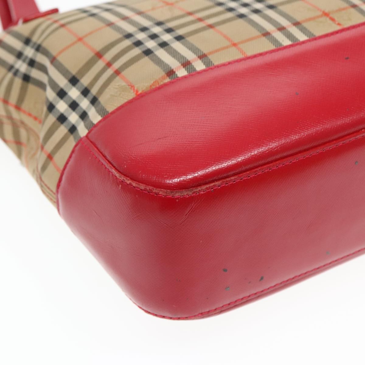Burberry Nova Check Tote Canvas And Leather Beige Canvas Tote Bag