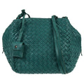 Bottega Veneta Zip Cube Messenger Intrecciato Nappa Green Leather Shoulder Bag Bag