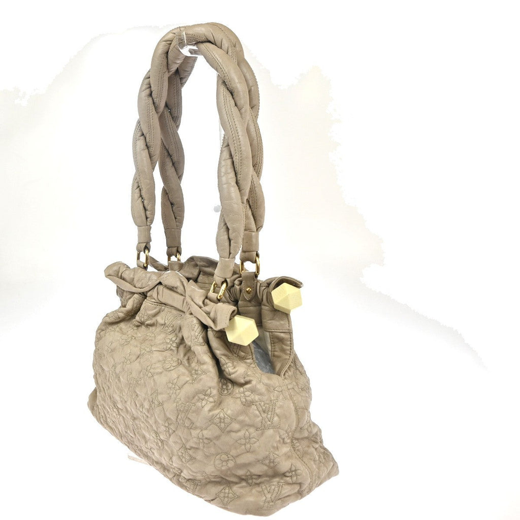 Louis Vuitton Olympe Stratus Handbag Limited Edition Monogram Lambskin Beige Leather Shoulder Bag