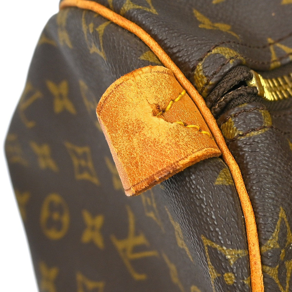 Louis Vuitton Keepall Bag Monogram Canvas Brown Canvas Travel Bag