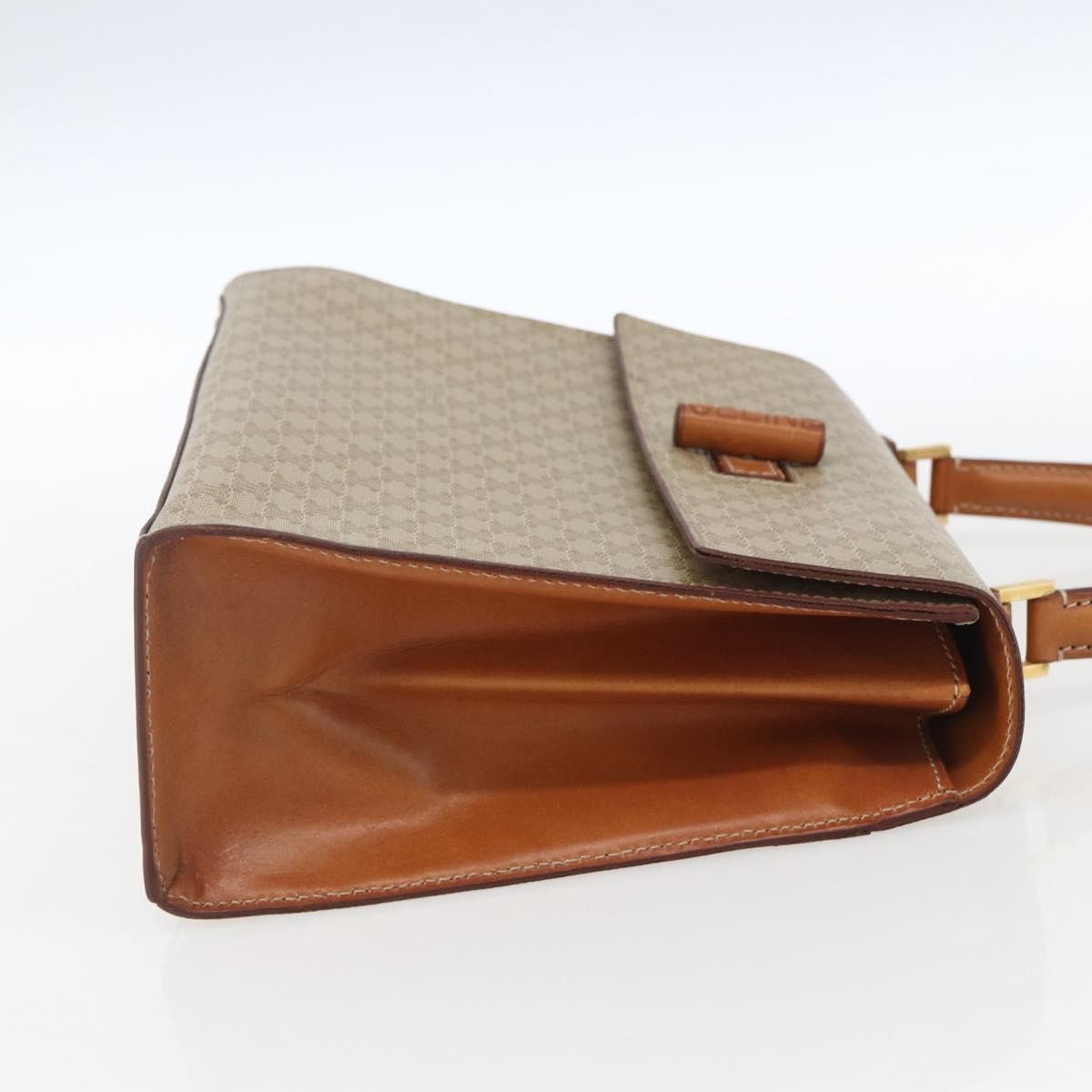 Celine Vintage Macadam Handbag Canvas And Leather Beige Canvas Handbag