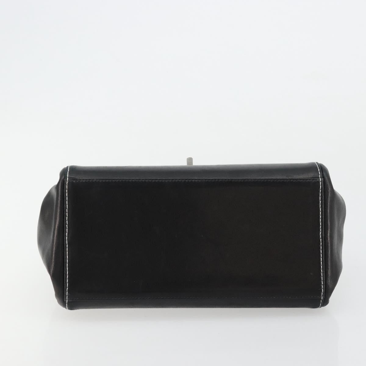 Chanel Chocolate Bar Accordion Reissue Flap Bag Quilted Lambskin Black Leather Handbag