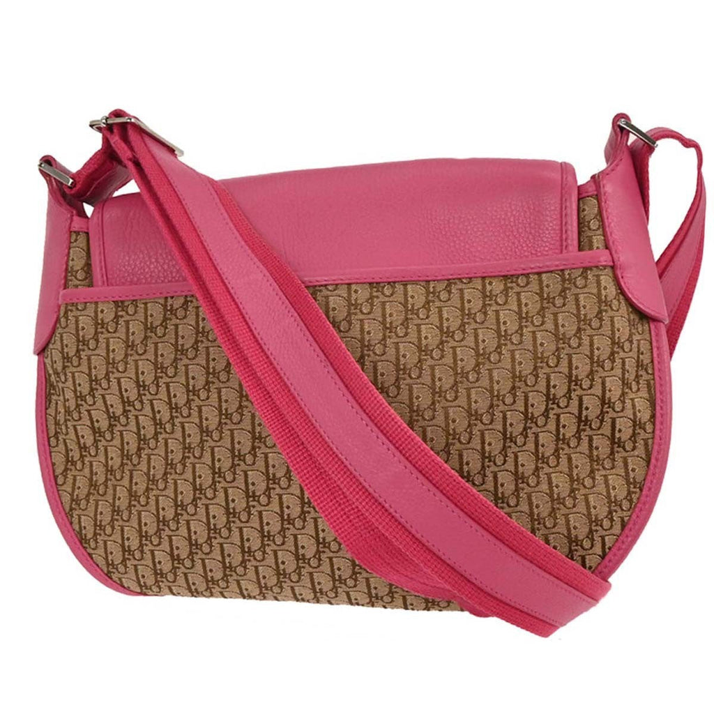 Christian Dior Trotter Shoulder Bag Canvas Beige Canvas Shoulder Bag Bag (Pre-Owned)