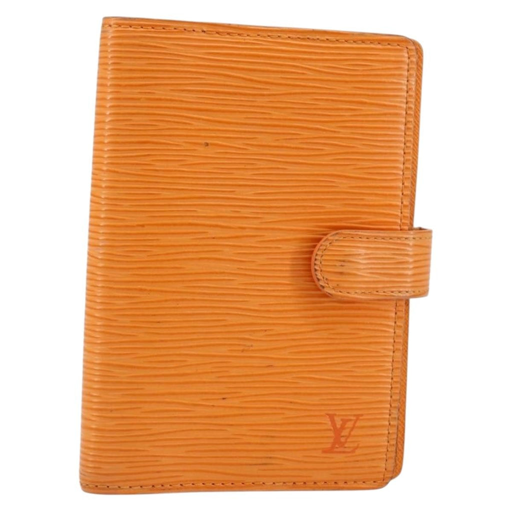 Louis Vuitton Agenda Cover Epi Leather Orange Leather Wallets Accessory