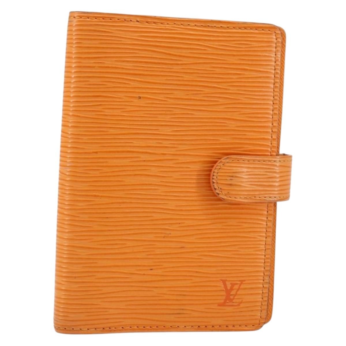 Louis Vuitton Agenda Cover Epi Leather Orange Leather Wallets Accessory