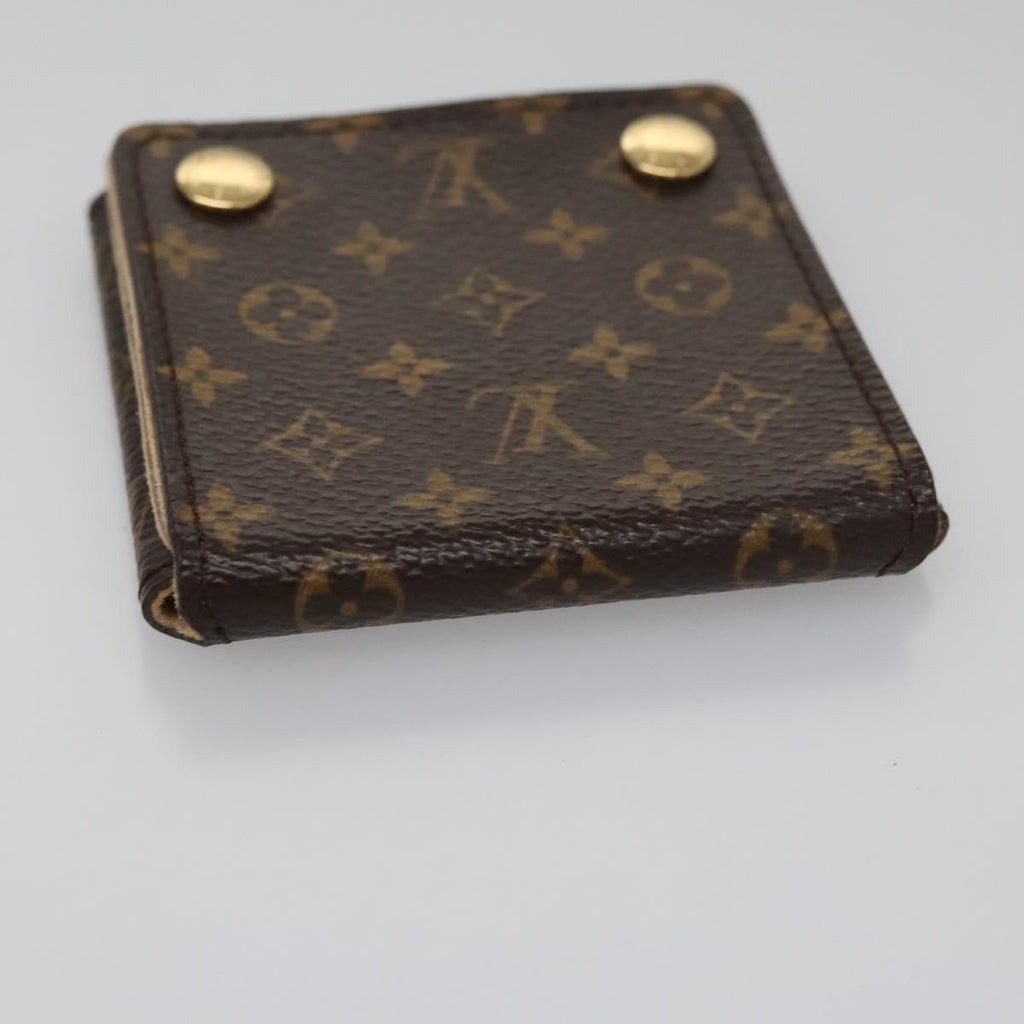 Louis Vuitton Case Jewelry Box Canvas Brown Canvas Wallets Accessory