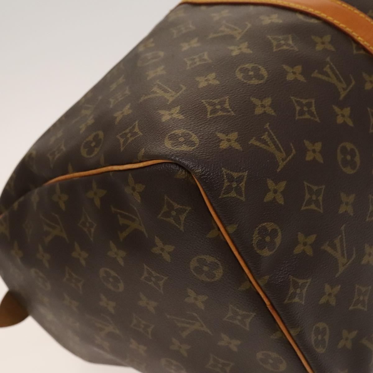 Louis Vuitton Keepall Bag Monogram Canvas Brown Canvas Travel Bag