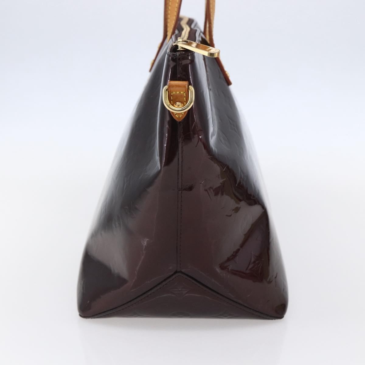 Louis Vuitton Bellevue Handbag Monogram Vernis Purple Patent_Leather Tote Bag
