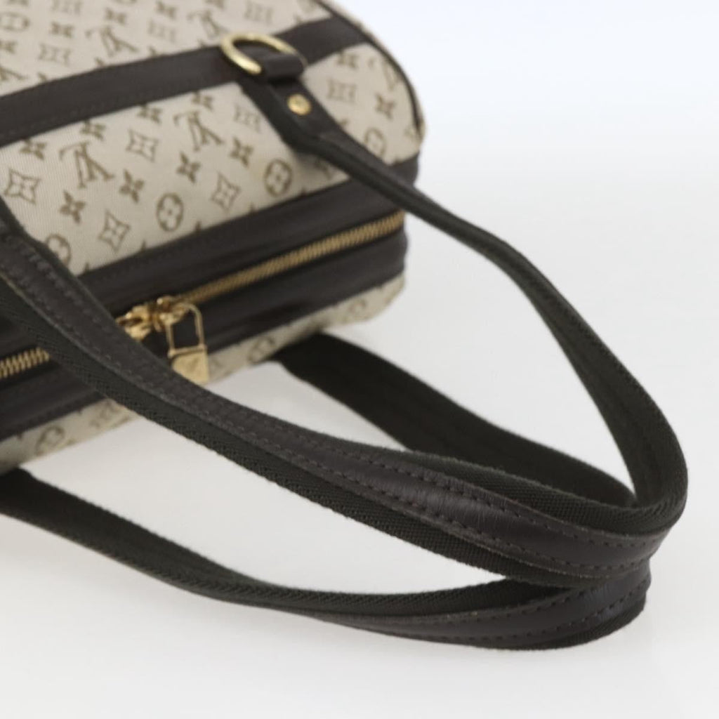 Louis Vuitton Josephine Handbag Mini Lin Khaki Canvas Handbag