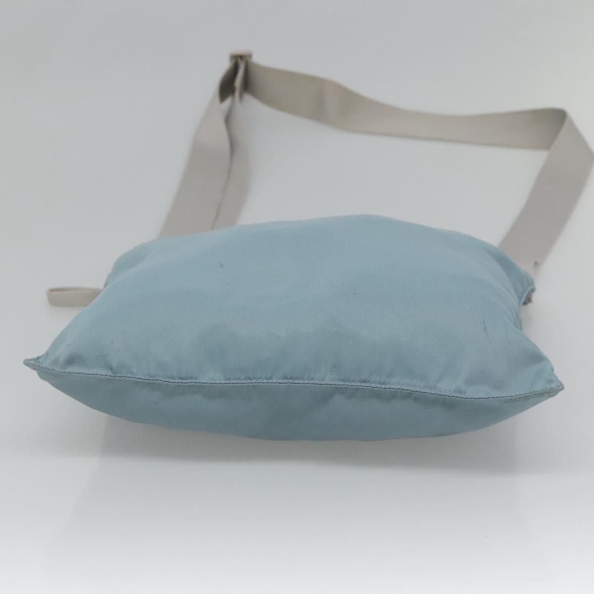 Prada Flat Messenger Bag Tessuto Blue Nylon Shoulder Bag Bag