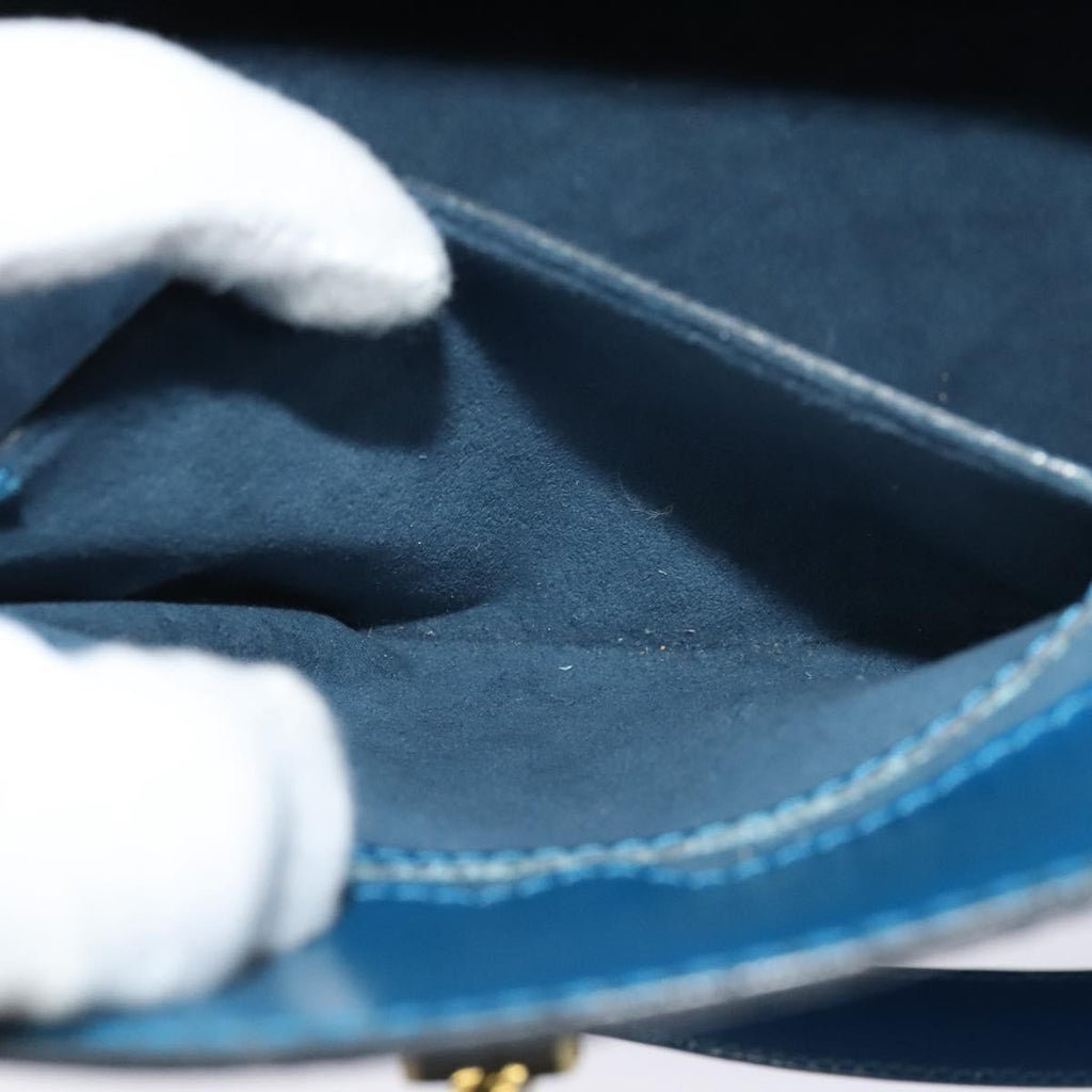 Louis Vuitton Cluny Shoulder Bag Epi Leather Blue Leather Shoulder Bag