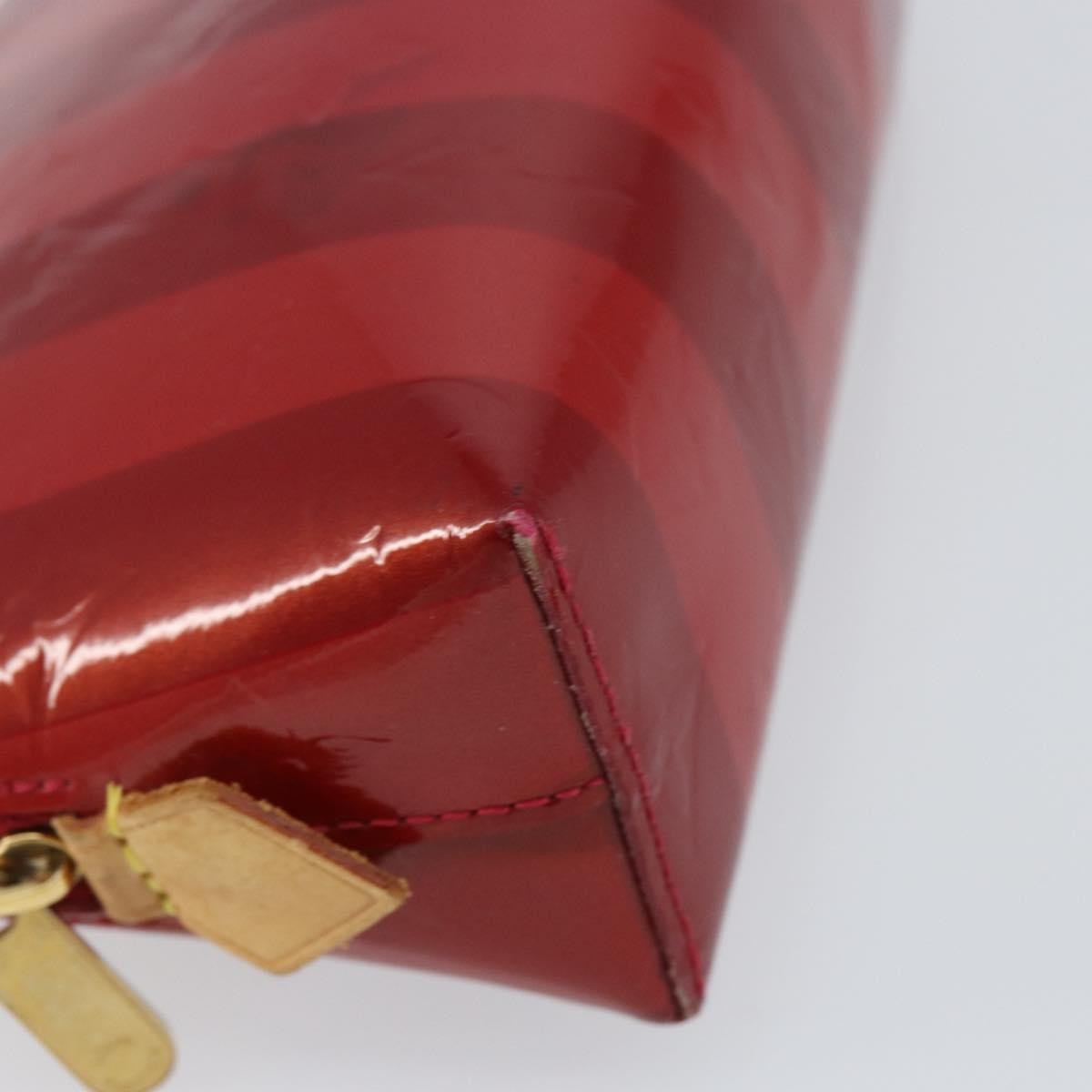 Louis Vuitton Cosmetic Pouch Electric Epi Leather Red Patent_Leather Bag