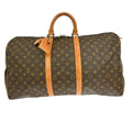 Louis Vuitton Keepall Bag Monogram Canvas Brown Canvas Travel Bag