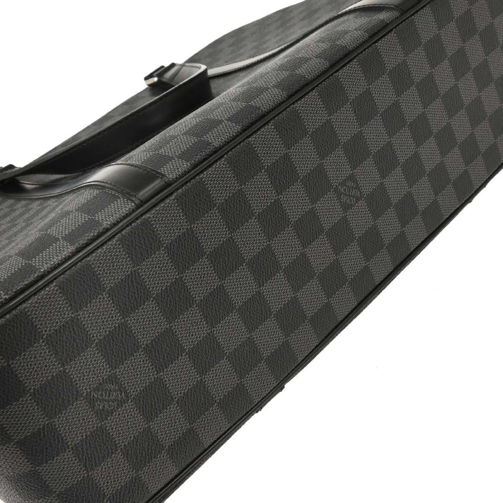 Louis Vuitton Jorn Briefcase Damier Graphite Black Canvas Briefcase Bag