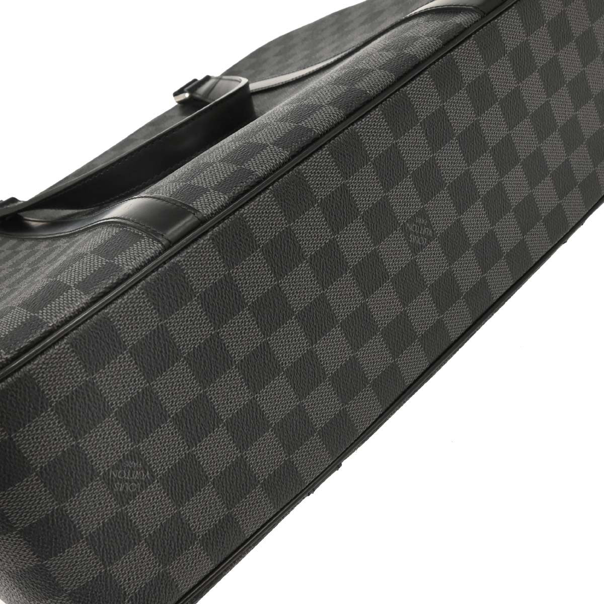 Louis Vuitton Jorn Briefcase Damier Graphite Black Canvas Briefcase Bag