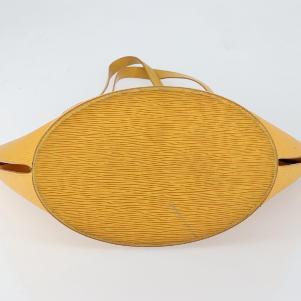 Louis Vuitton Saint Jacques Handbag Epi Leather Yellow Leather Shoulder Bag