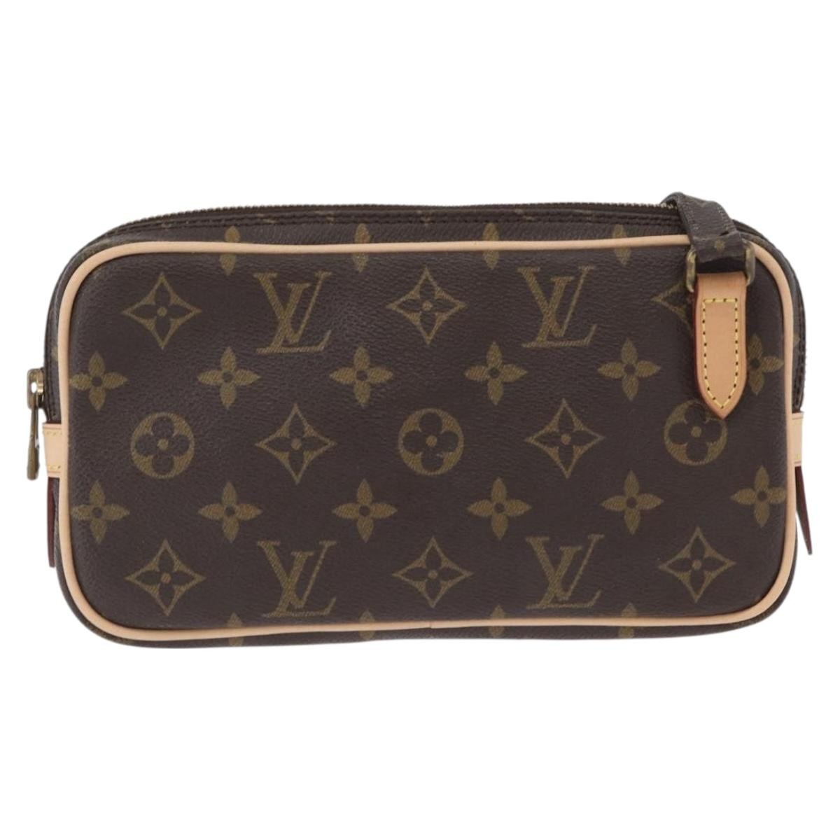 Louis Vuitton Pochette Marly Bandouliere Bag Monogram Canvas Brown Canvas Shoulder Bag