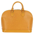 Louis Vuitton Alma Handbag Epi Leather Yellow Leather Handbag