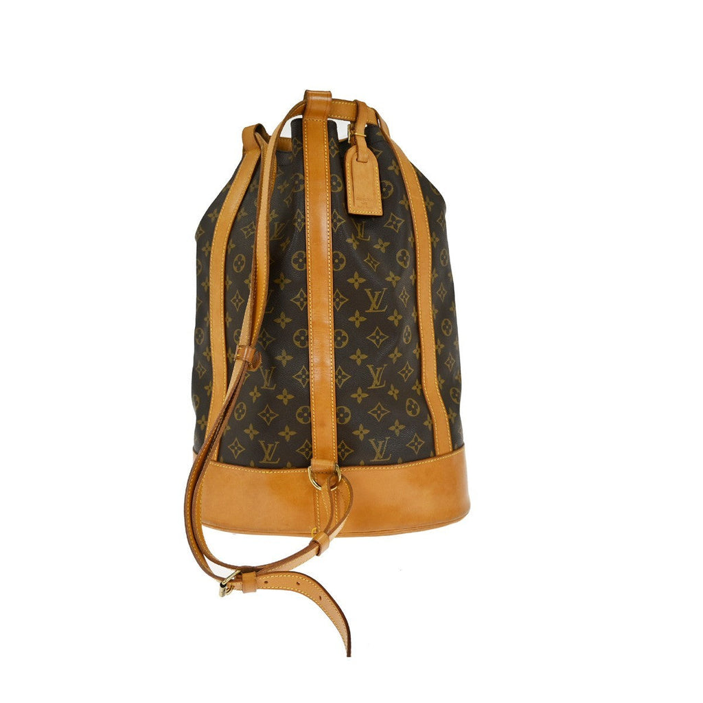 Louis Vuitton Randonnee Backpack Monogram Canvas Brown Canvas Shoulder Bag