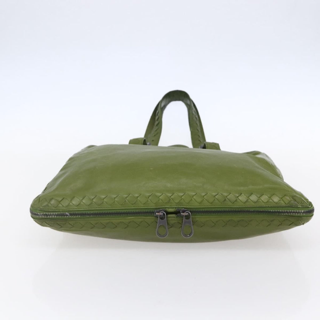 Bottega Veneta Intrecciato Leather Green Leather Shoulder Bag Bag