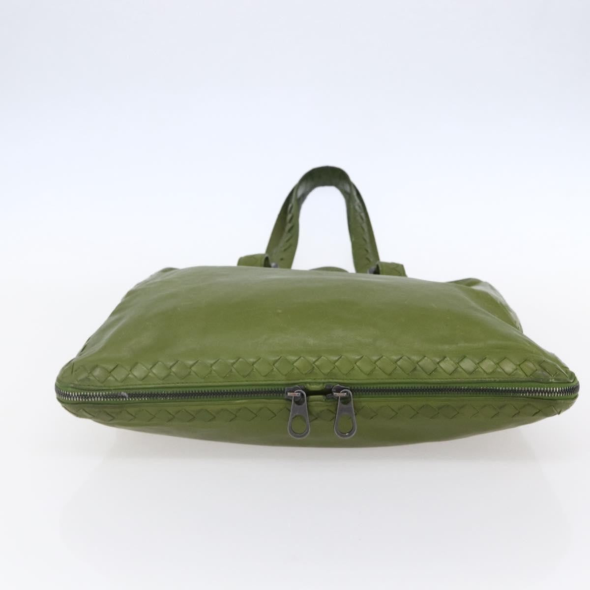 Bottega Veneta Intrecciato Leather Green Leather Shoulder Bag Bag