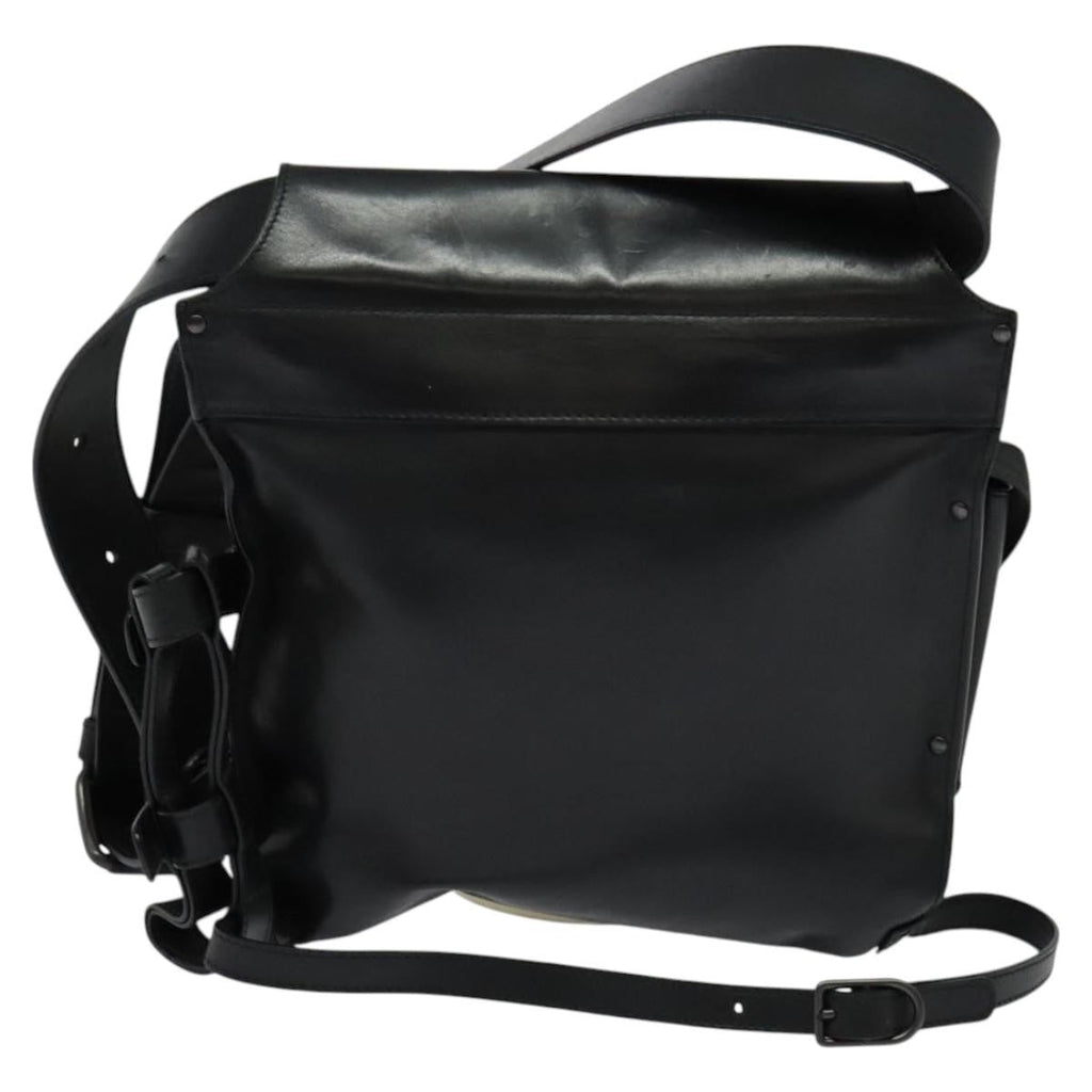 Bottega Veneta Utility Waist Bag Leather With Intrecciato Black Leather Shoulder Bag Bag