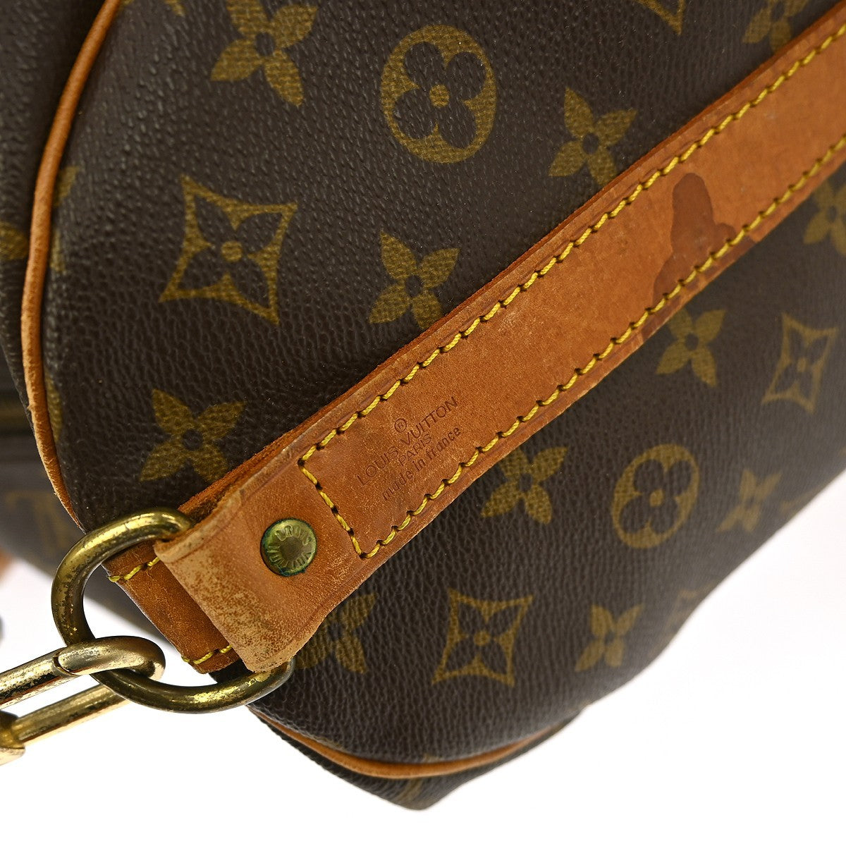 Louis Vuitton Keepall Bandouliere Bag Monogram Canvas Brown Canvas Travel Bag