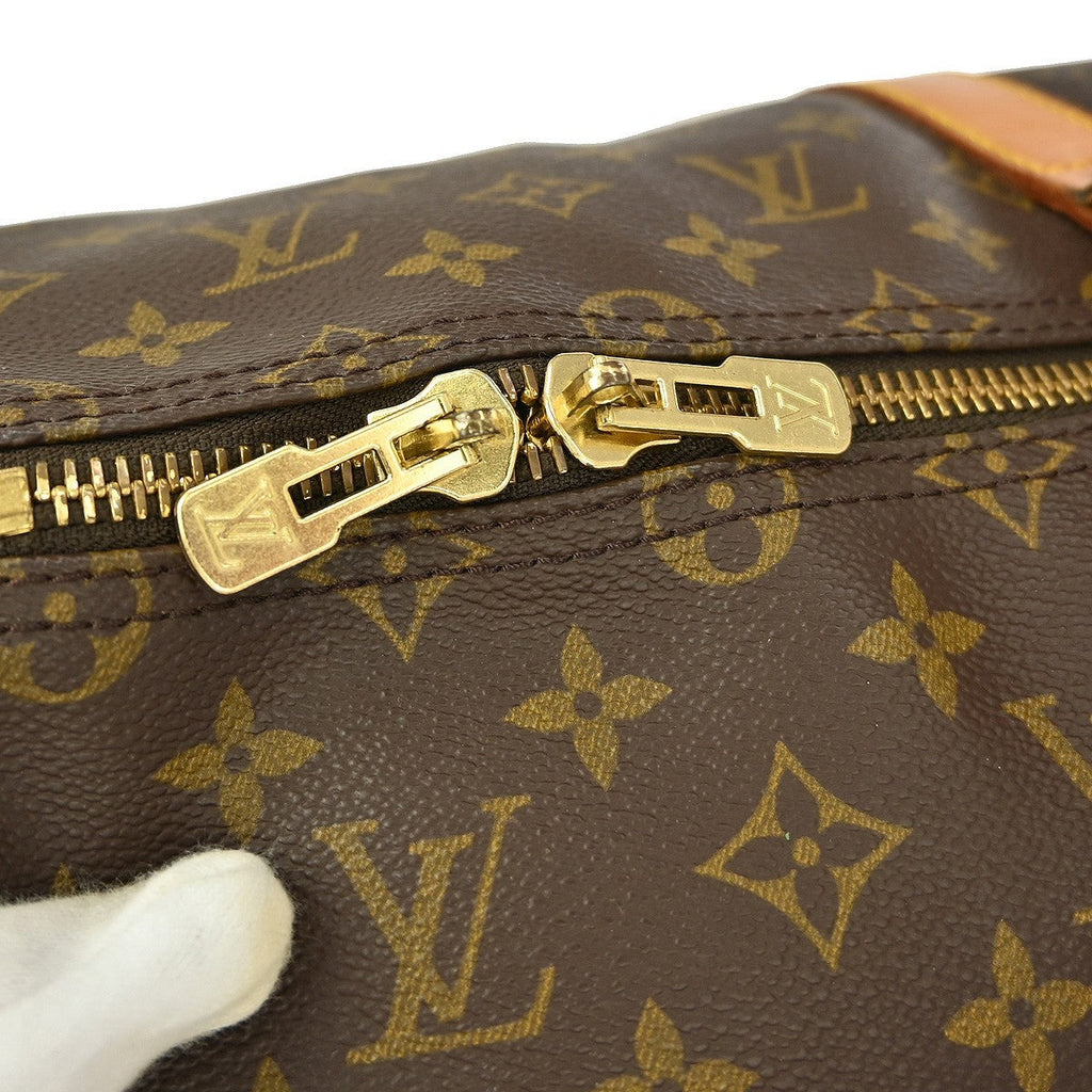 Louis Vuitton Keepall Bag Monogram Canvas Brown Canvas Travel Bag