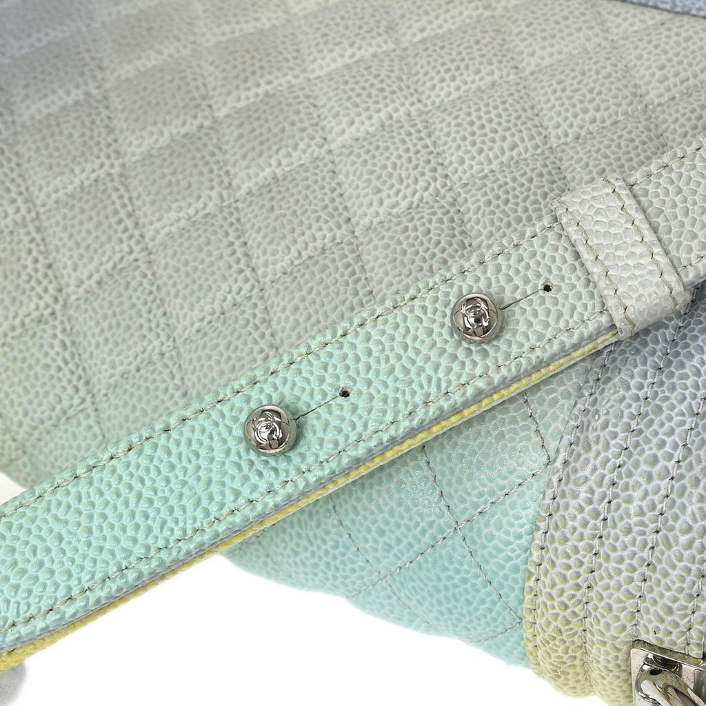 Chanel Rainbow Boy Flap Bag Quilted Painted Caviar Multicolour Leather Shoulder Bag Bag