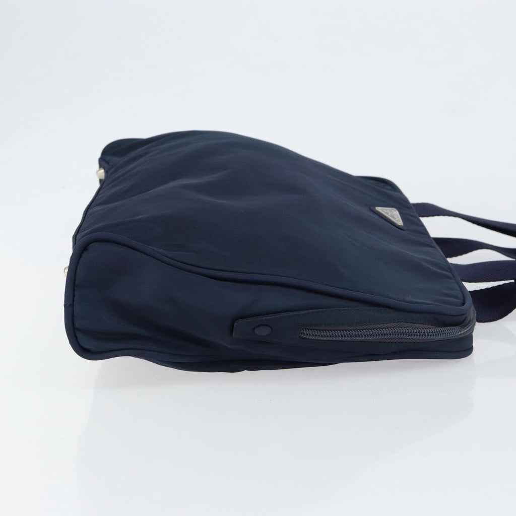 Prada Zip Around Tote Tessuto Navy Nylon Handbag