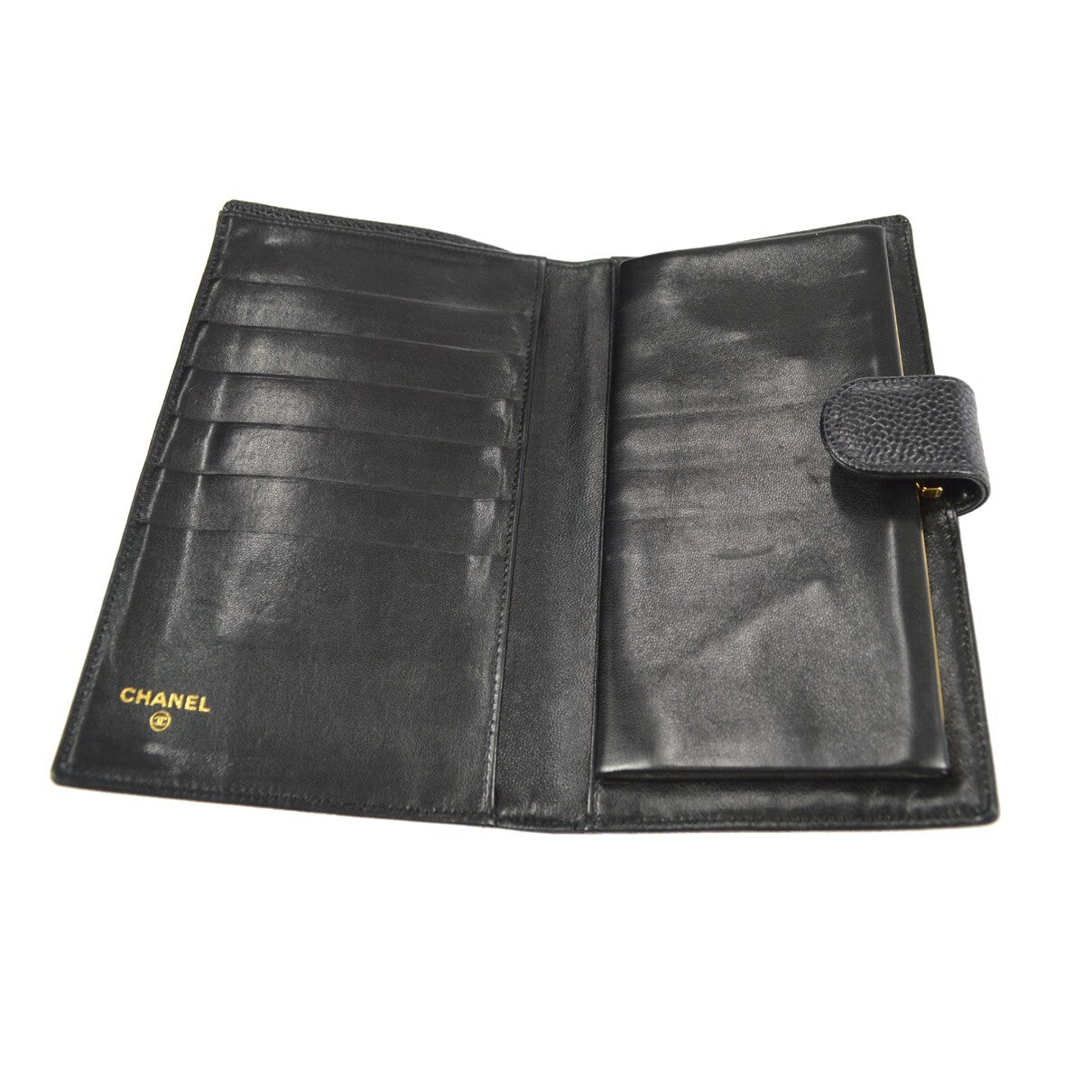 Chanel Timeless Cc French Wallet Caviar Black Leather Wallets Accessory