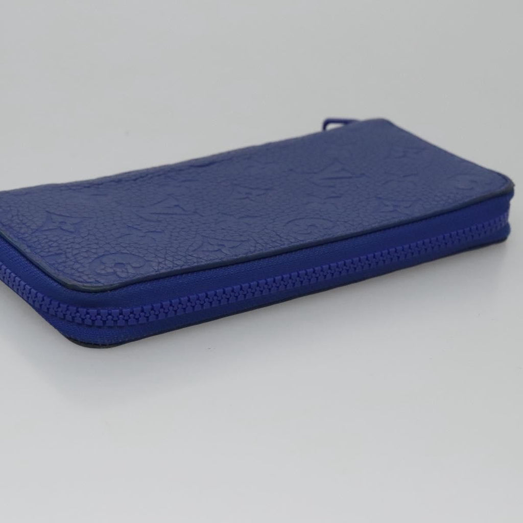 Louis Vuitton Portefeuille Zippy Monogramme Empreinte Monogramme Empreinte Blue Leather Wallets Accessory