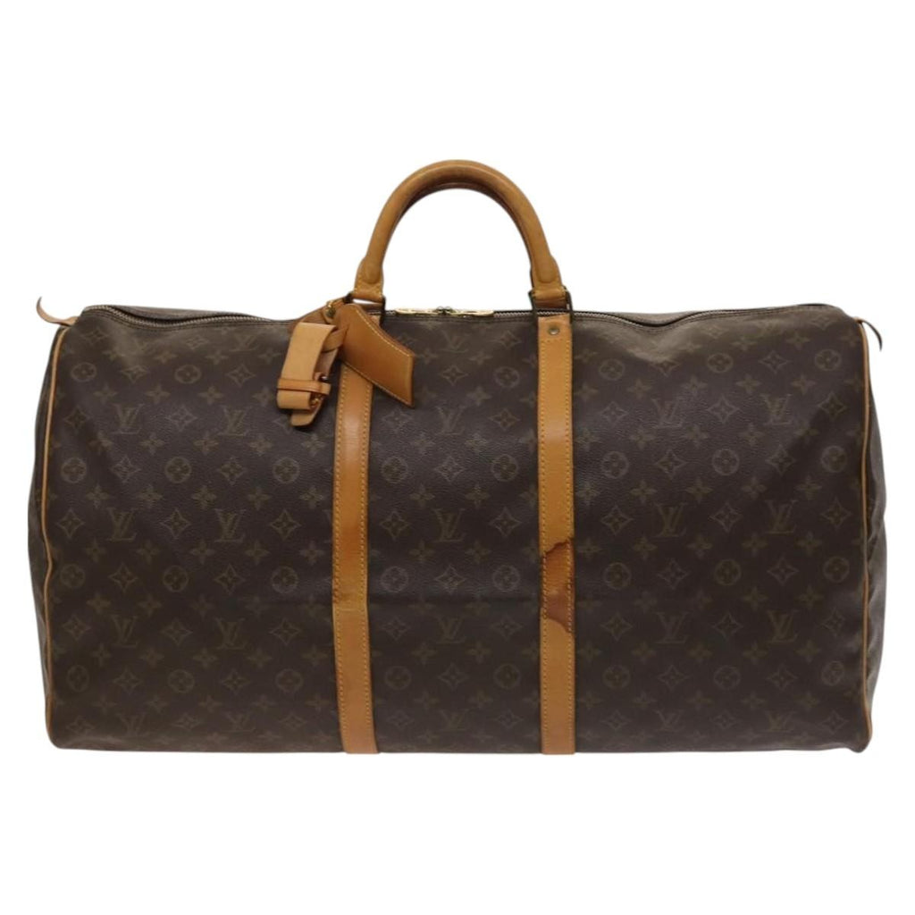 Louis Vuitton Keepall Bag Monogram Canvas Brown Canvas Travel Bag